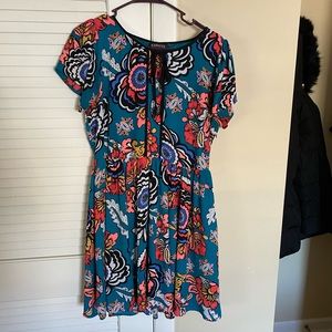 Express Multi Colored Floral Dress